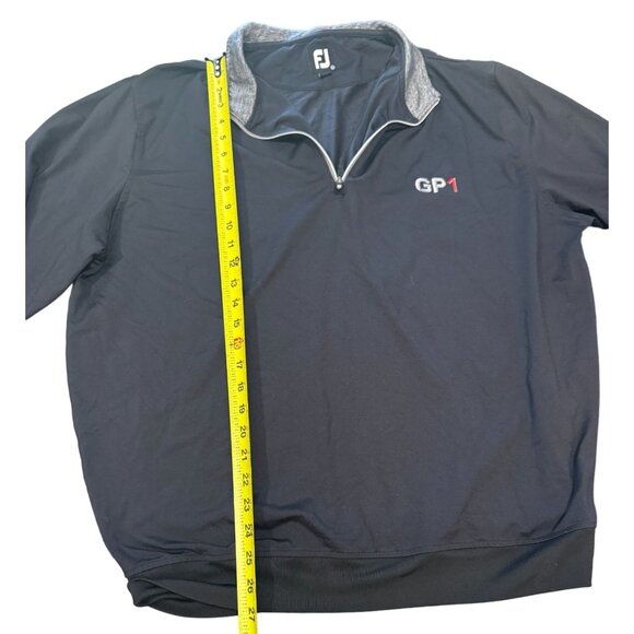 Footjoy FJ 1/2 Half Zip Pullover Mens Size XL Performance Golf Stretch Black |K1 - Picture 4 of 5
